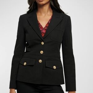 Derek Lam 10 Crosby  Black Utility Jacket Blazer Size 6